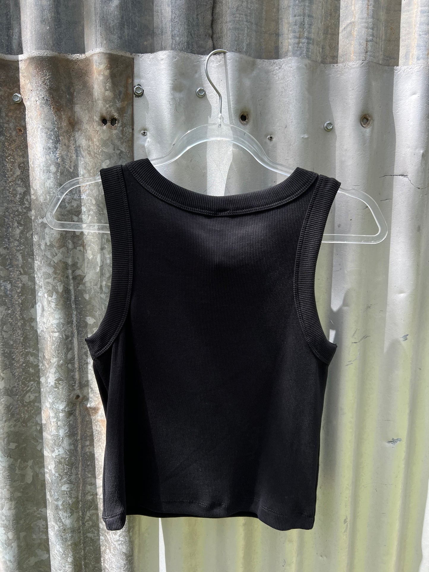 The OG Organic Crop Tank - Black
