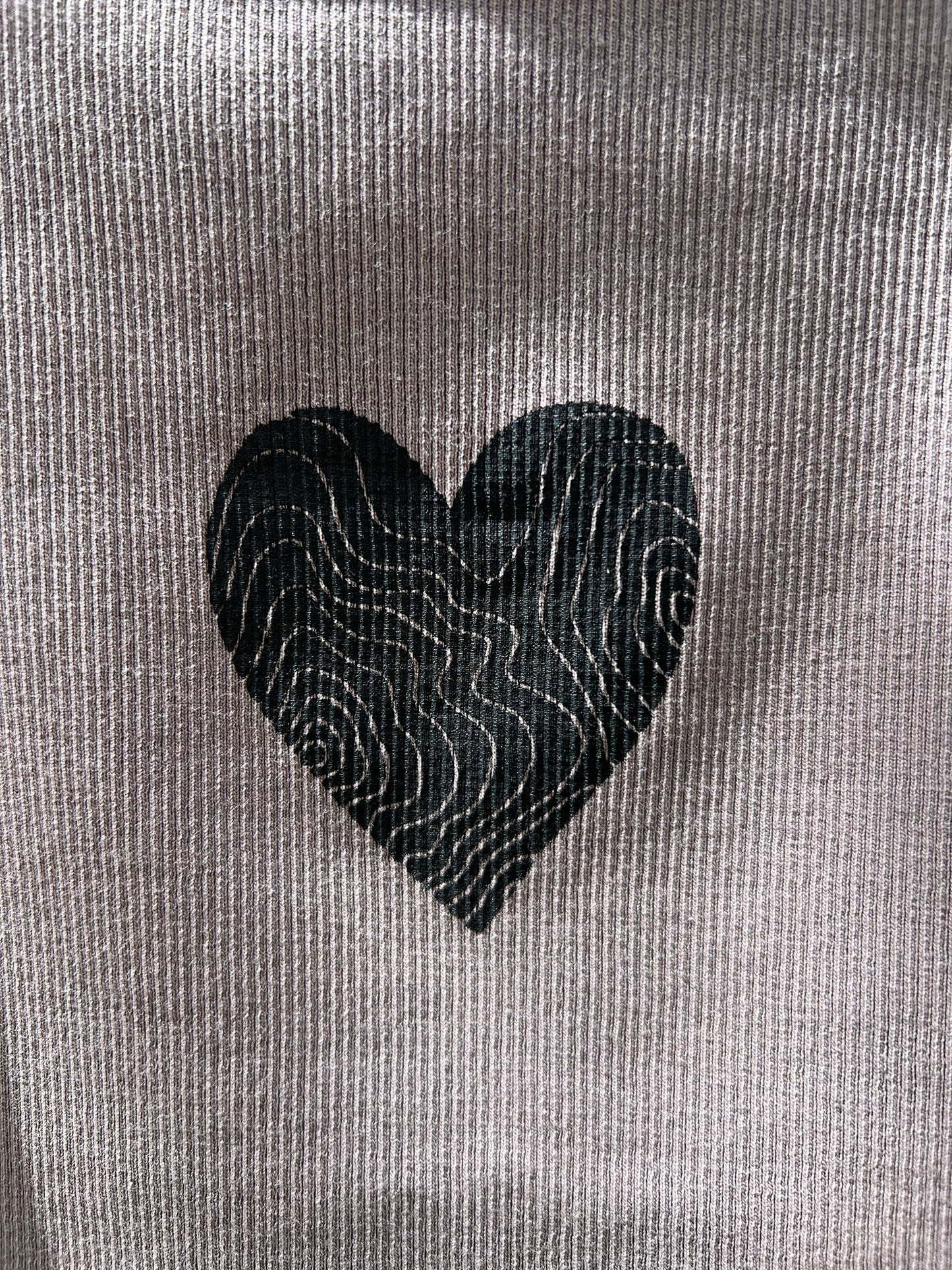 The Heartline Bling Organic Crop Tank