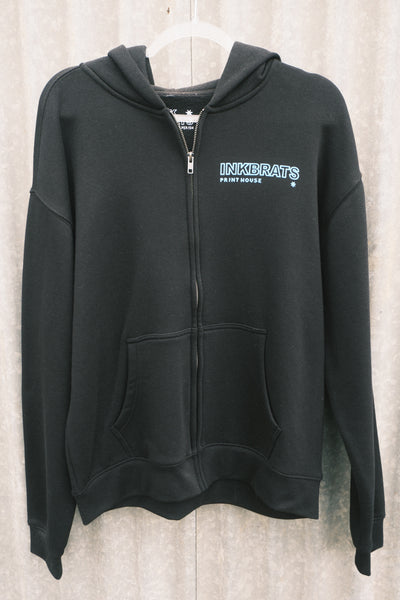 Article BR-4T Relax Zip Hoody - Black & Electric Blue