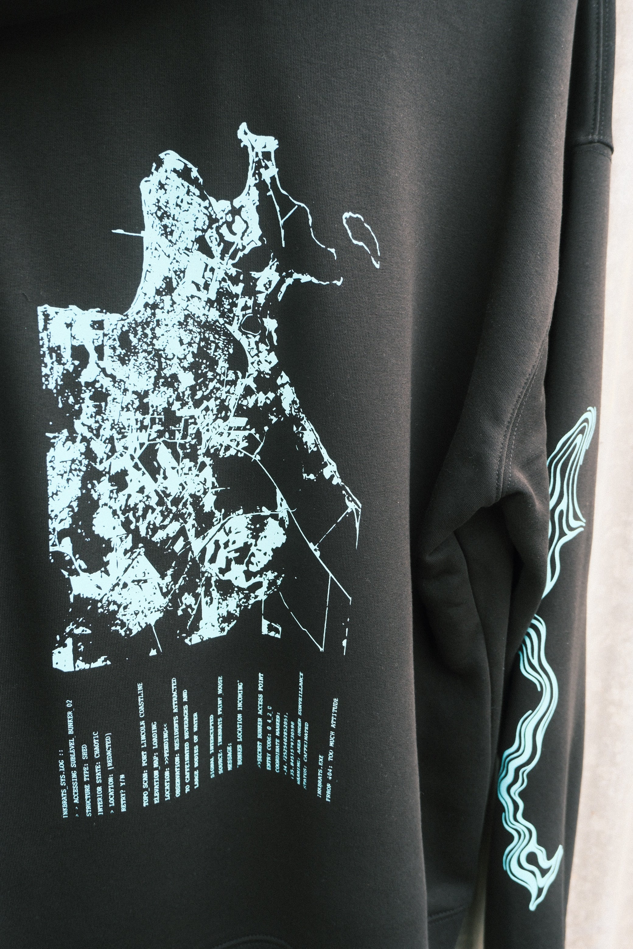 Underground Print Division 1/4 Zip Hoody