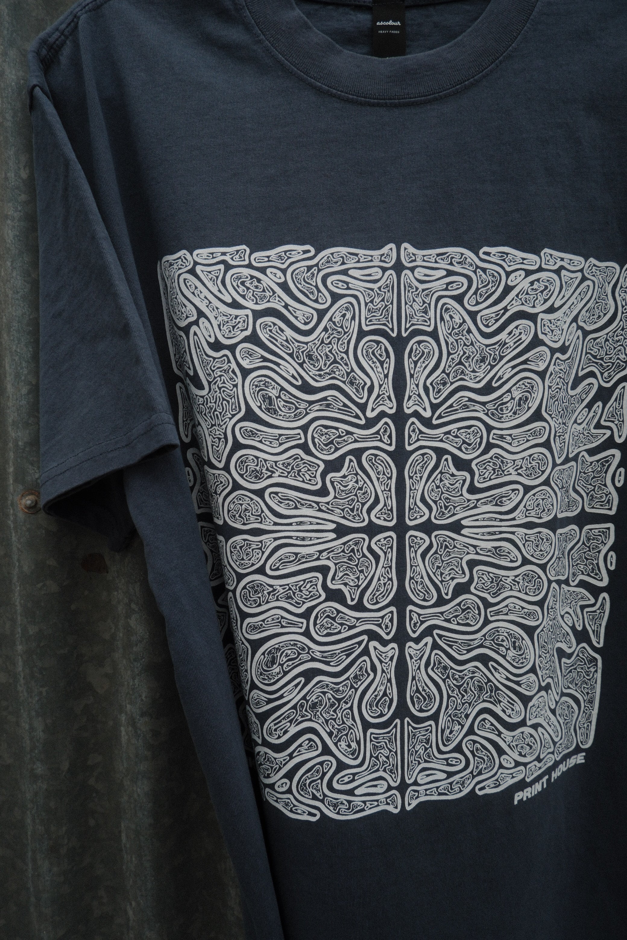 Mitochondria Tee - Heavy Faded Blue