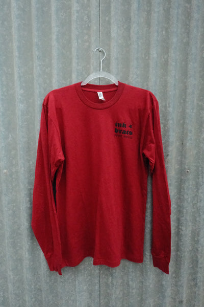 The Studio Long Sleeve Tee - Lightweight Red