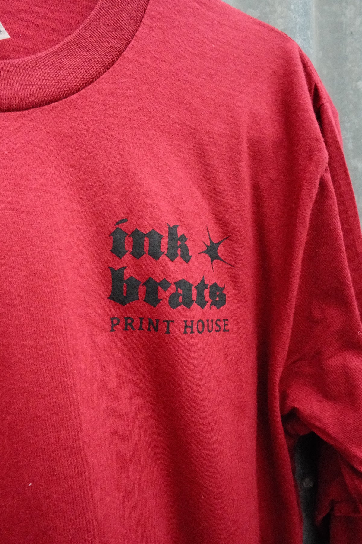 The Studio Long Sleeve Tee - Lightweight Red