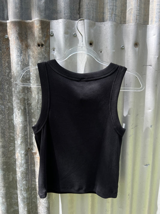 The OG Organic Crop Tank - Black