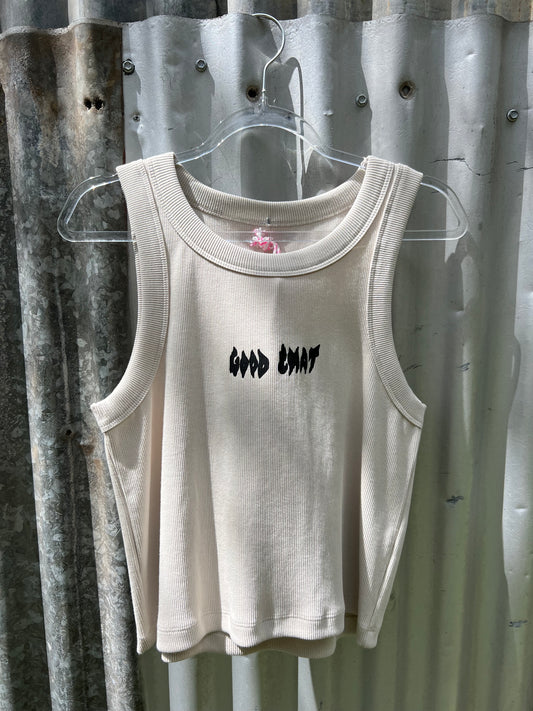 The OG Organic Crop Tank - Bone
