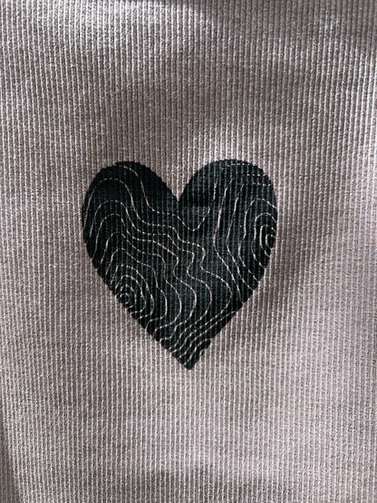 The Heartline Bling Organic Crop Tank
