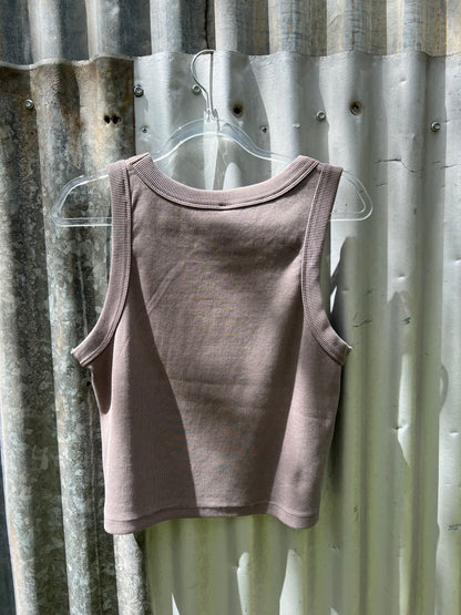 The Heartline Bling Organic Crop Tank